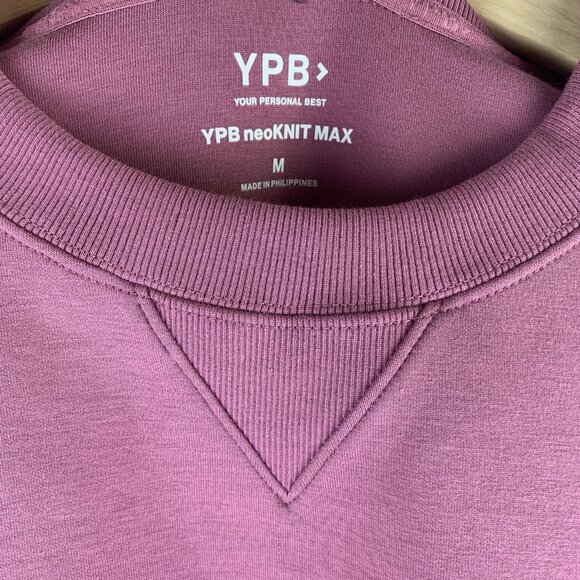 YPB Your Personal Best Abercrombie Sweatshirt Medium Pink Neoknit Oversized - Picture 6 of 8